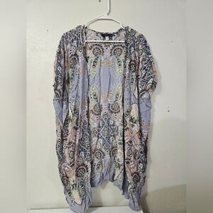 Blue Rain Bohemian Paisley Kimono Cardigan!